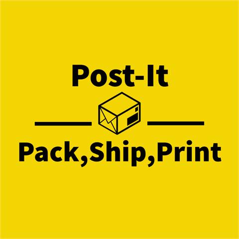 Post-It Pack, Ship, Print